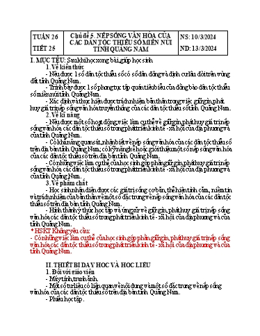 Kế hoạch bài dạy Giáo dục địa phương Lớp 8 - Tuần 26 - Năm học 2023-2024 - Doãn Thị Tố Lan Kế hoạch bài dạy Giáo dục địa phương Lớp 8 - Tuần 26 - Năm học 2023-2024 - Doãn Thị Tố Lan