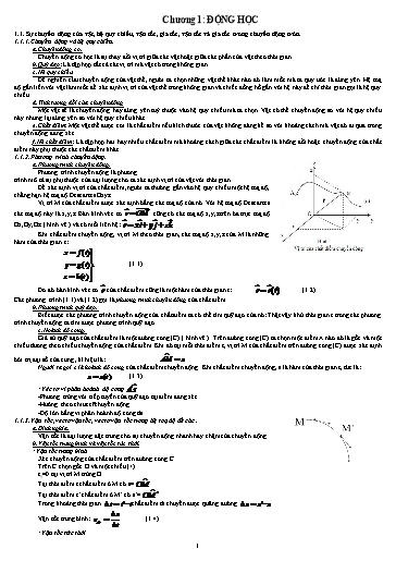 Chuyên đề bồi dưỡng lí thuyết Vật Lí 10