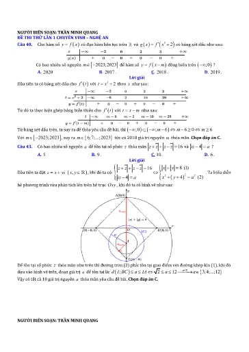 Hướng dẫn giải toán VDC trong các đề thi thử TN THPT năm 2023 - Môn Toán (Trần Minh Quang)